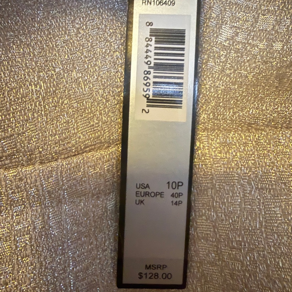 T Tahari Gold Midi Dress